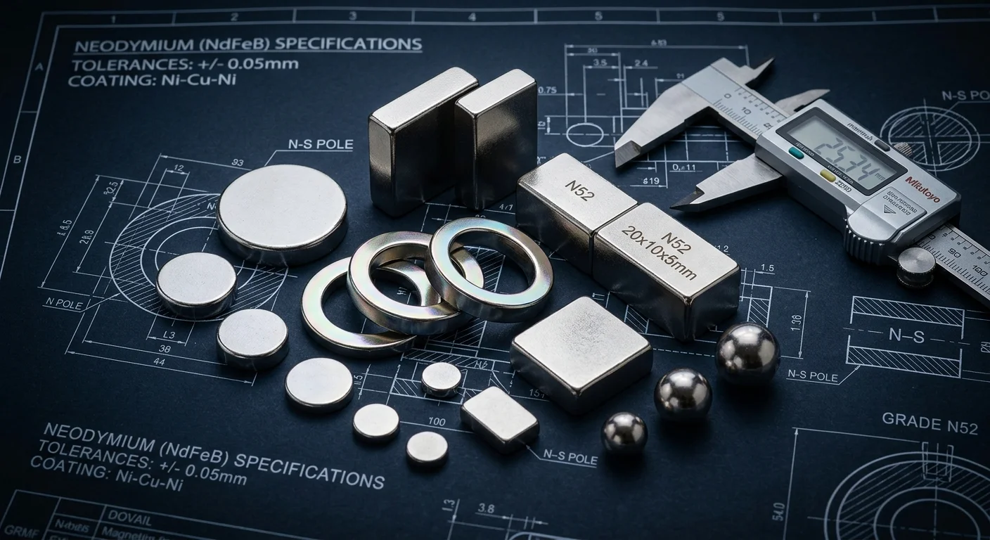 Formatos dos Ímãs de Neodímio: Discos, Blocos, Anéis, Esferas