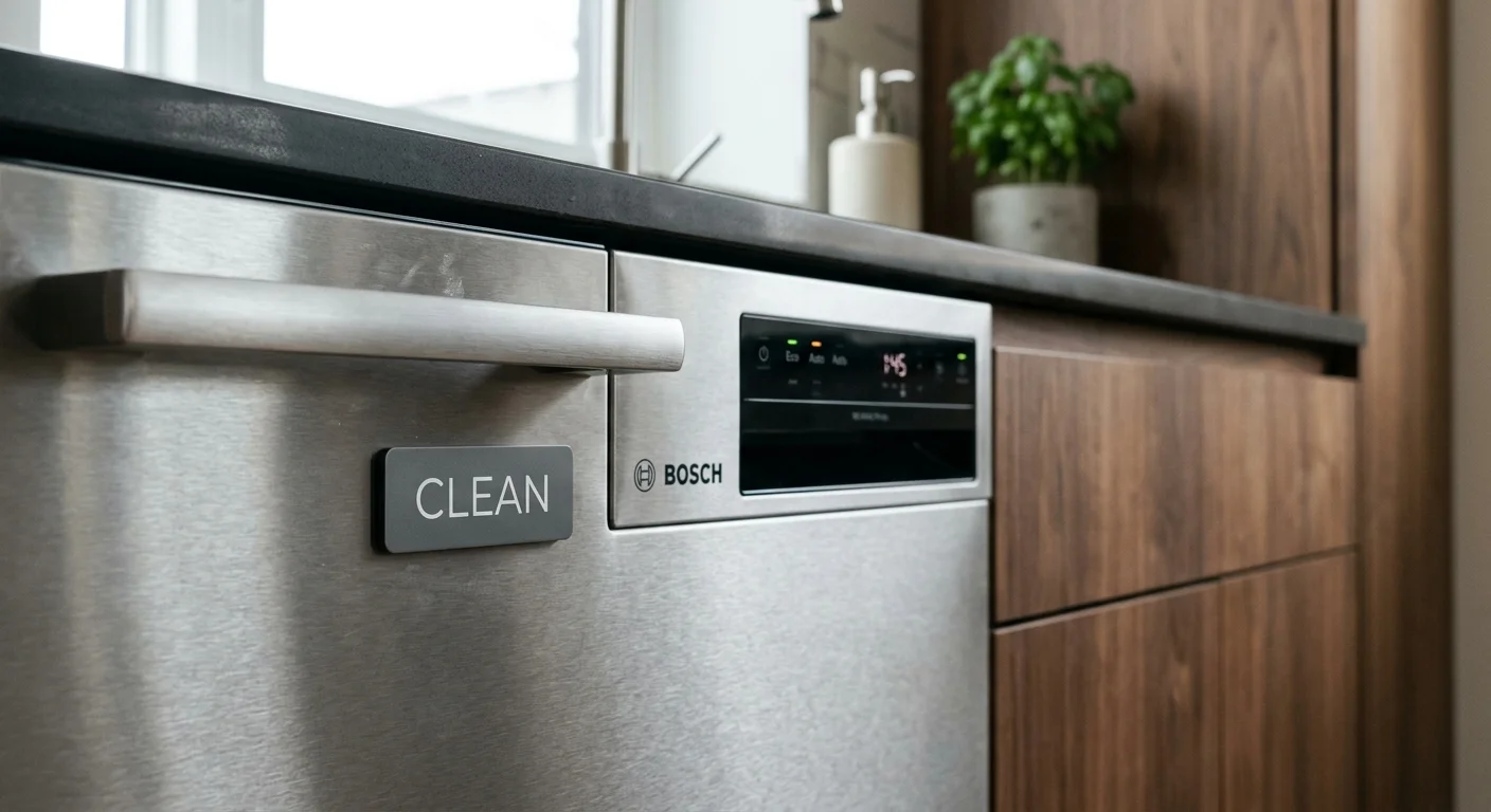 Ímã informa se as louças estão limpas