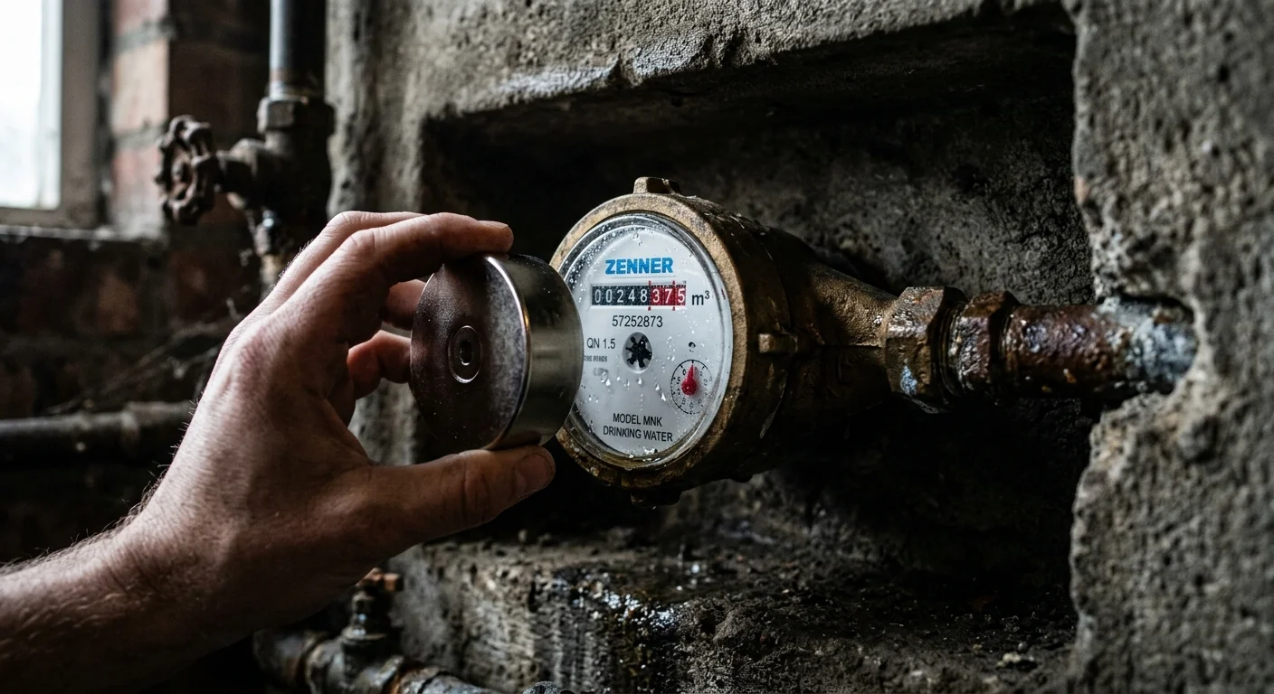 Ímãs é usado para identificar roubo de água