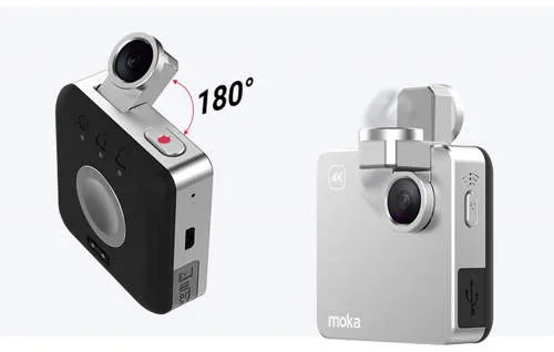 Mini câmera de ação se prende à roupa com magnetismo