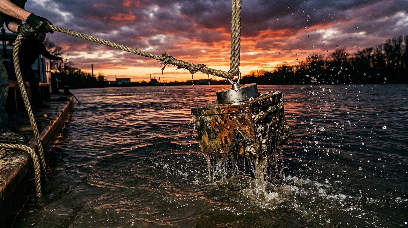 Pesca magnética e seus riscos