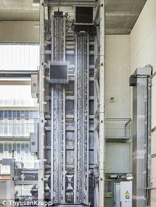 Primeiro elevador que se move para os lados com magnetismo