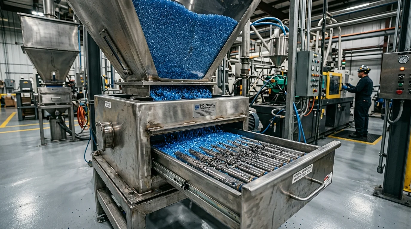 Separadores Magnéticos na Indústria Plástica: Por que são essenciais para proteger o processo