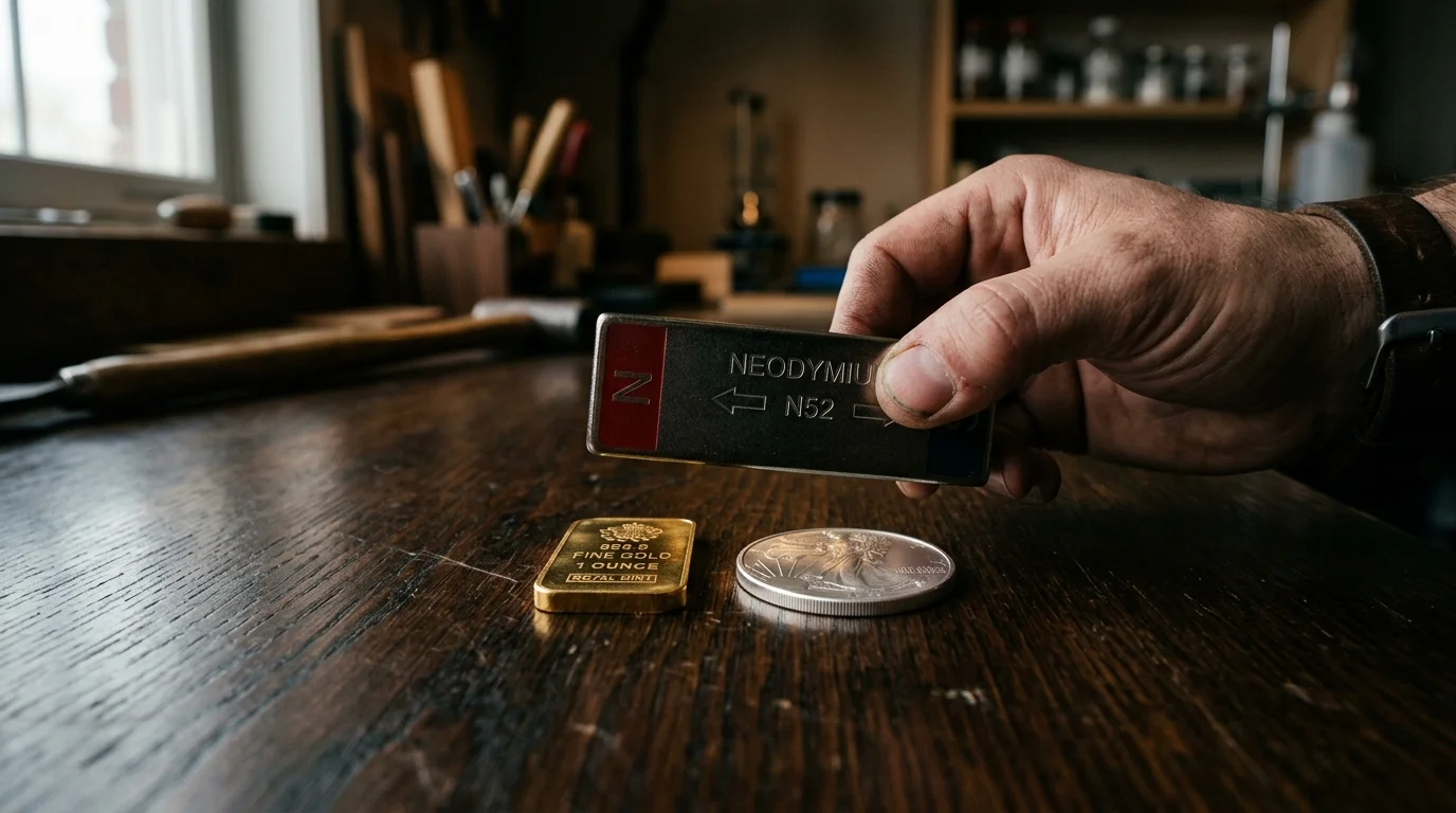 Ouro e Prata São Magnéticos? Como Fazer o Teste do Ímã