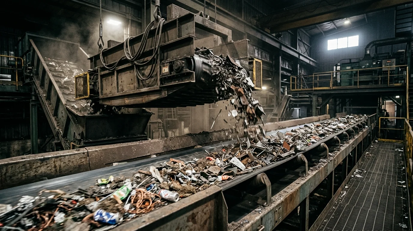 Separação Magnética na Reciclagem de Metais Ferrosos