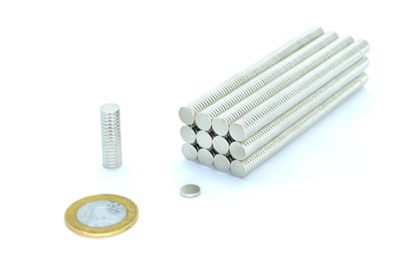 ímã de neodímio Ø8x1,5mm