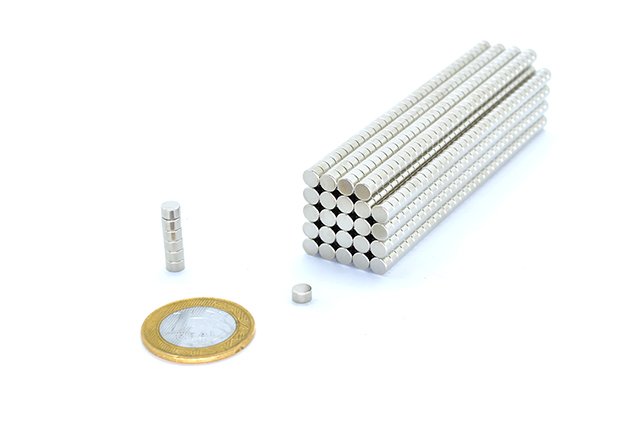 ímã de Neodímio Ø5x3mm n35